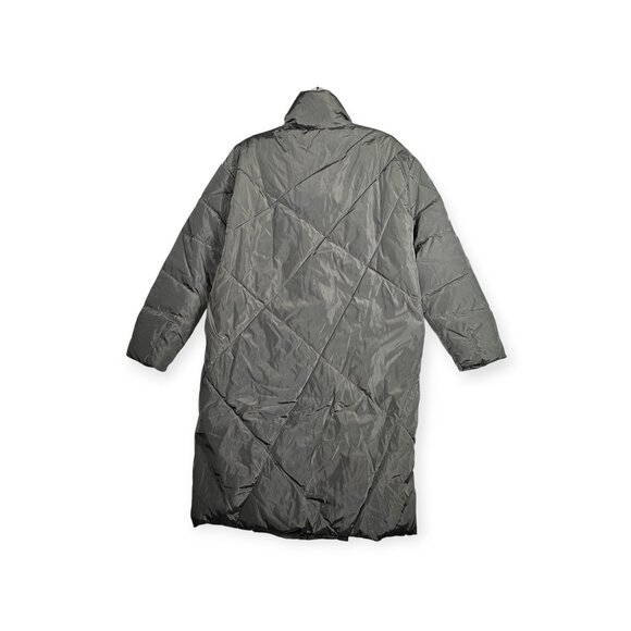 Escalier | Puffer Coat | Women's | Large | Olive Green | Long Quilted Puffer - Picture 3 of 12